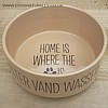 Home is where the dog is - Personalised Dog Bowl